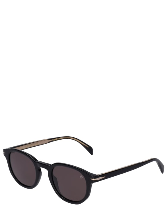 DB Eyewear by David Beckham: DB round acetate sunglasses - Siyah - men_1 | Luisa Via Roma
