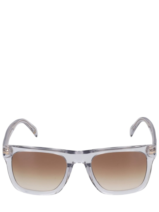 DB Eyewear by David Beckham: Eckige Sonnenbrille aus Acetat „DB“ - Grau - men_0 | Luisa Via Roma