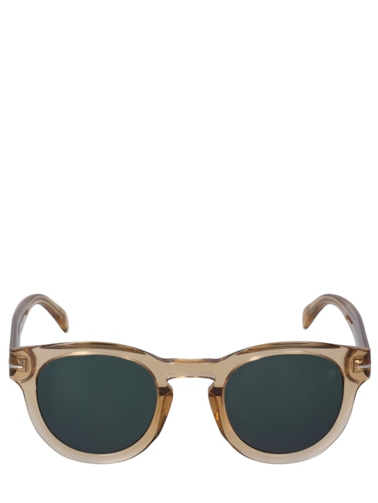 DB Eyewear by David Beckham: Eckige Sonnenbrille aus Acetat „DB“ - Ocker - men_0 | Luisa Via Roma