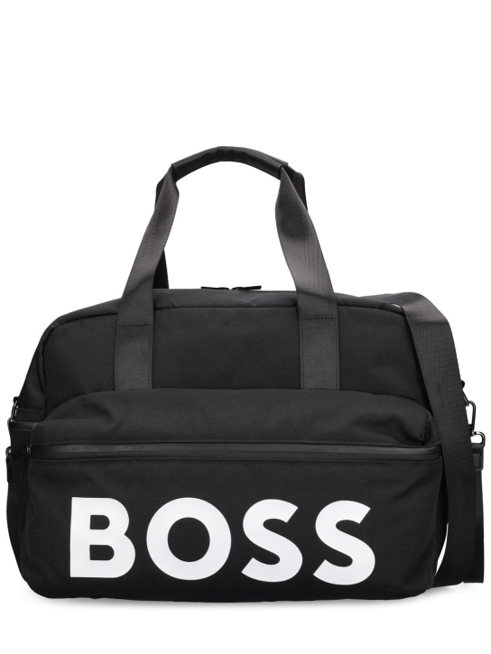 Boss: Nylon changing bag - Black - kids-boys_1 | Luisa Via Roma