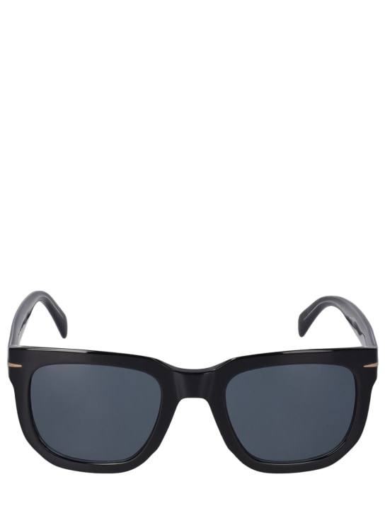 DB Eyewear by David Beckham: Gafas de sol cuadradas DB de acetato - Negro - men_0 | Luisa Via Roma
