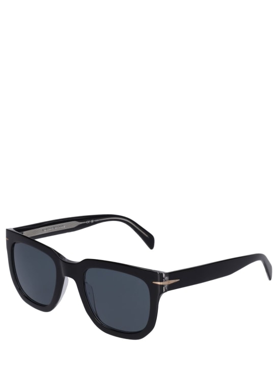 DB Eyewear by David Beckham: DB squared acetate sunglasses - Siyah - men_1 | Luisa Via Roma