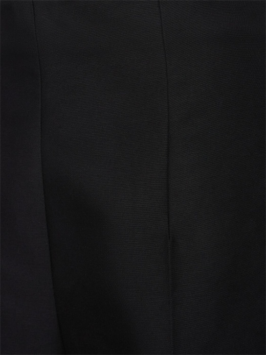Marni: Pantalon ample en cady de coton taille haute - Noir - women_1 | Luisa Via Roma