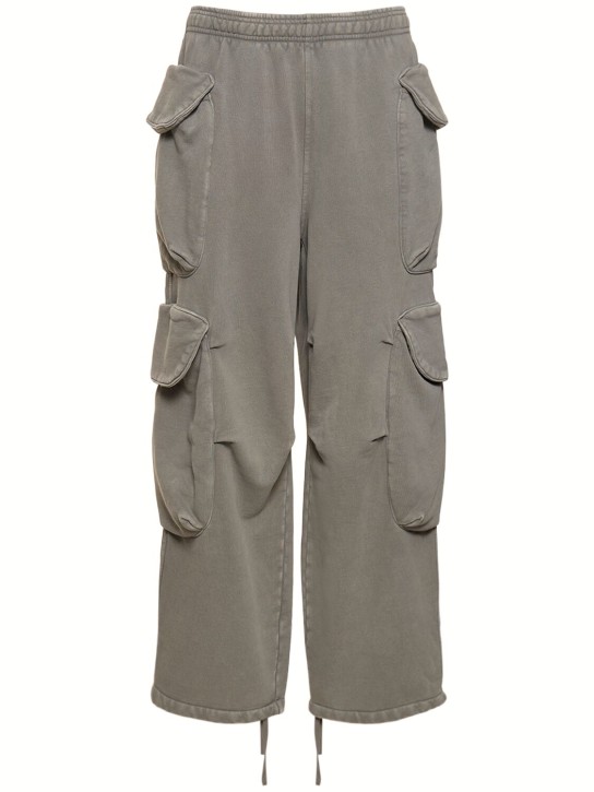 Entire Studios: Heavy Gocar cotton cargo pants - Rhino - men_0 | Luisa Via Roma