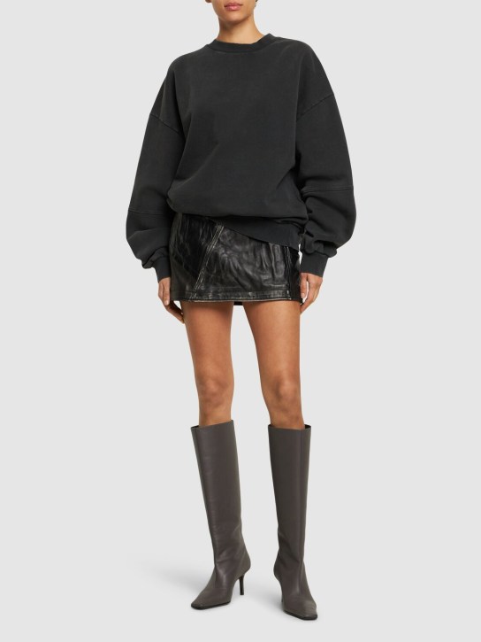 Cannari Concept: Cotton crewneck sweater - Siyah - women_1 | Luisa Via Roma
