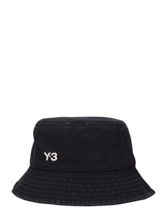 Y-3: Logo渔夫帽 - 黑色 - women_1 | Luisa Via Roma