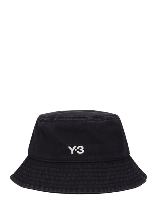 Y-3: Logo渔夫帽 - 黑色 - men_0 | Luisa Via Roma