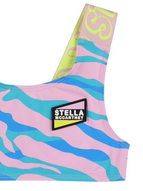 Stella Mccartney Kids: 印花弹力科技织物比基尼套装 - 多色 - kids-girls_1 | Luisa Via Roma