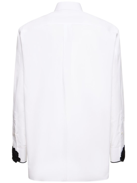 Valentino: Camicia in cotone con ricami - men_4 | Luisa Via Roma