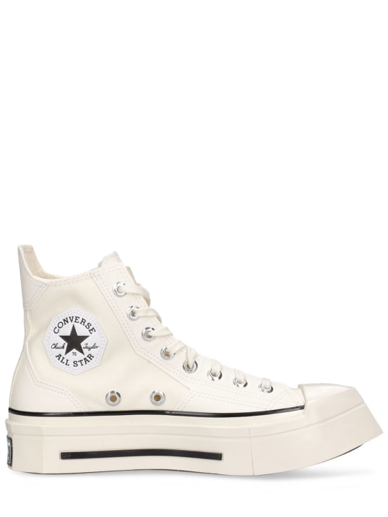 Converse: Chuck 70 De Luxe Squared运动鞋 - Egret/Black - men_0 | Luisa Via Roma