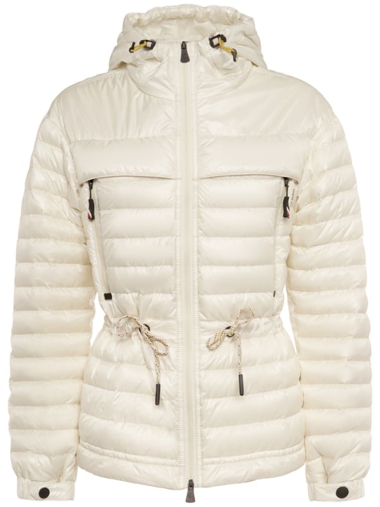 Moncler Grenoble: Eibing nylon down jacket - White - women_0 | Luisa Via Roma