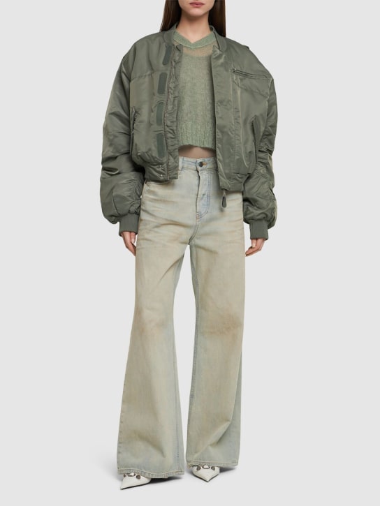 Entire Studios: A-2 quilted nylon bomber jacket - Yeşil - women_1 | Luisa Via Roma