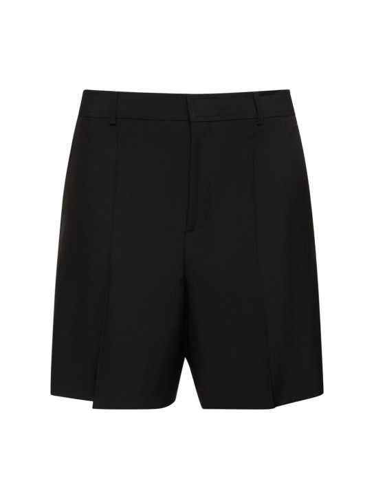 Valentino: Tailored wool shorts - men_0 | Luisa Via Roma