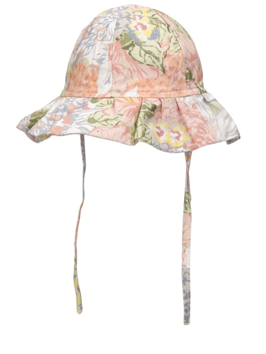The New Society: Printed organic cotton hat - Multicolor - kids-girls_1 | Luisa Via Roma