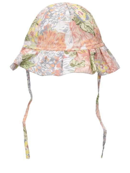 The New Society: Printed organic cotton hat - Multicolor - kids-girls_0 | Luisa Via Roma