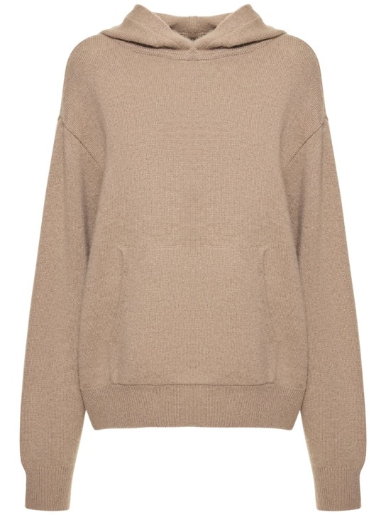 Interior: The Lindsey hoodie cashmere sweater - Oat - women_0 | Luisa Via Roma