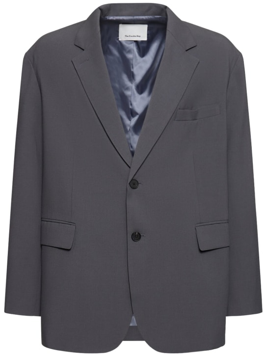 The Frankie Shop: Beo midweight light stretch over blazer - Charcoal - men_0 | Luisa Via Roma