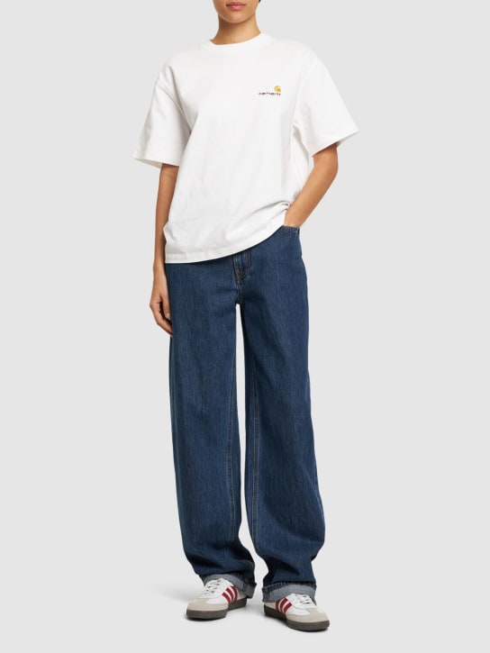 Carhartt WIP: Camiseta con estampado - Blanco - women_1 | Luisa Via Roma