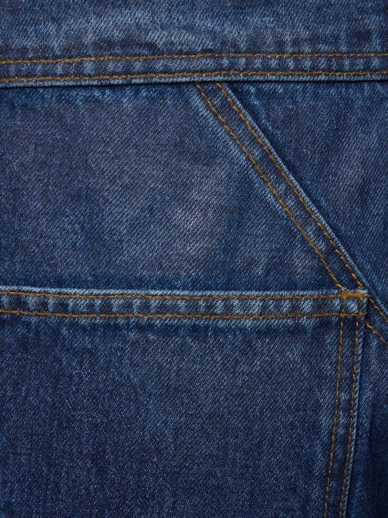 Andersson Bell: Tripot coated cotton flared jeans - Blue - men_3 | Luisa Via Roma
