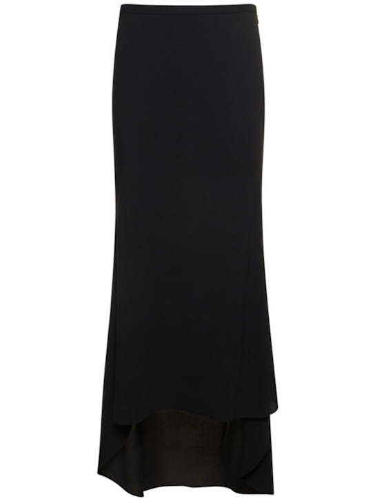 Philosophy Di Lorenzo Serafini: Light crepe flared long skirt - women_0 | Luisa Via Roma