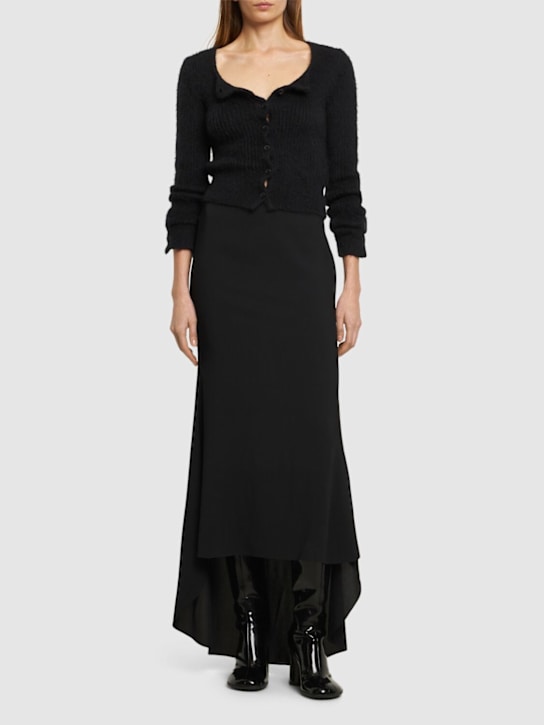 Philosophy Di Lorenzo Serafini: Light crepe flared long skirt - women_1 | Luisa Via Roma