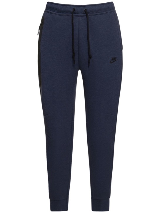 Nike: Tech fleece slim fit sweatpants - Obsidianheather - men_0 | Luisa Via Roma