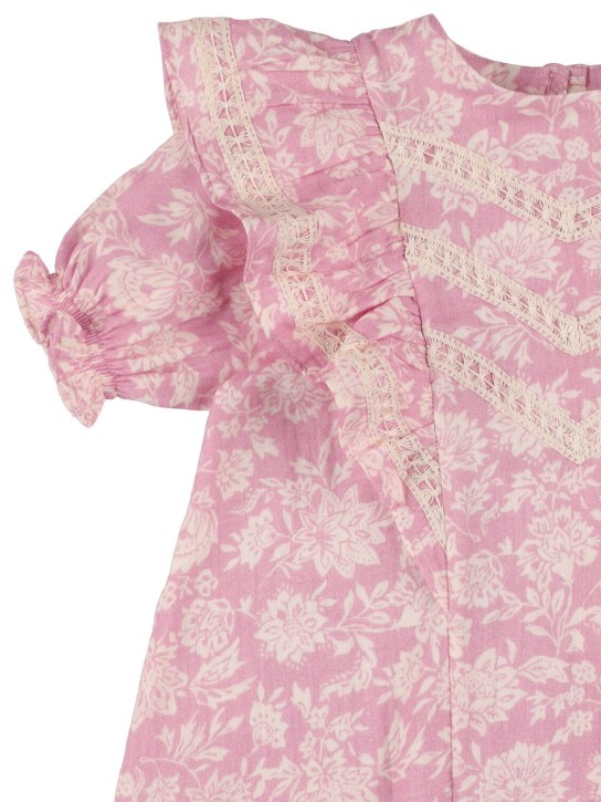 The New Society: Bedrucktes Kleid aus Baumwollpopeline - Bunt - kids-girls_1 | Luisa Via Roma