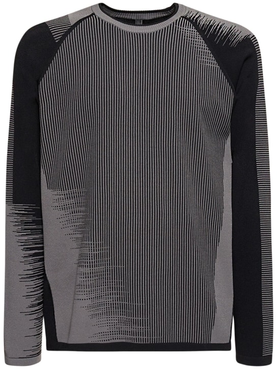 Y-3: Engineered knit cardigan - men_0 | Luisa Via Roma