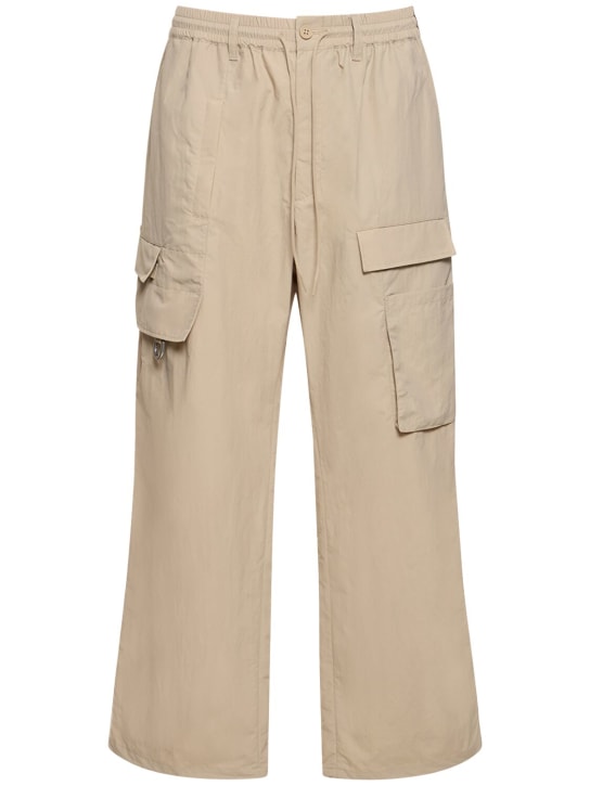 Y-3: Pantalones de nylon - Beige - men_0 | Luisa Via Roma