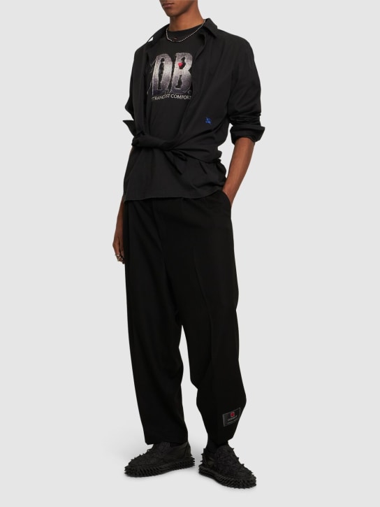 Doublet: Camiseta DB de algodón con logo - Negro - men_1 | Luisa Via Roma