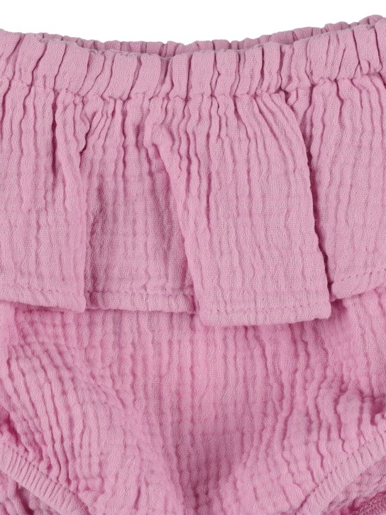 The New Society: Cubre pañal de algodón con volantes - Púrpura Claro - kids-girls_1 | Luisa Via Roma