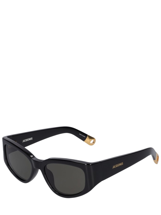 Jacquemus: Les Lunettes Gala sunglasses - Black - women_1 | Luisa Via Roma