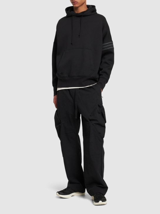 adidas Originals: Neuclassic cotton blend hoodie - Siyah - men_1 | Luisa Via Roma