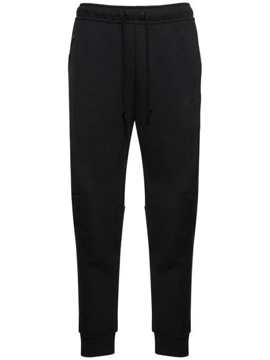 Nike: Tech fleece slim fit sweatpants - Black - men_0 | Luisa Via Roma