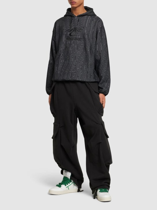 Nike: Off-White Engineered tech hoodie - Black - men_1 | Luisa Via Roma
