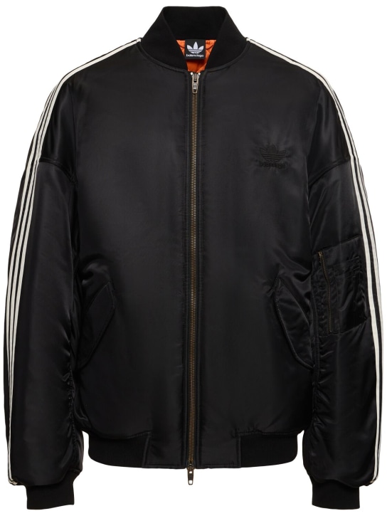 Balenciaga: Adidas bomber jacket - Black - men_0 | Luisa Via Roma