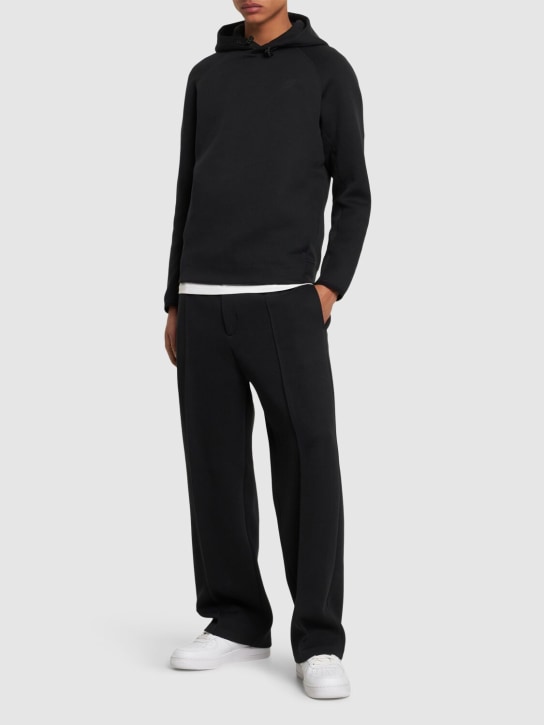 Nike: Sweat-shirt en Tech Fleece à capuche - Noir/Noir - men_1 | Luisa Via Roma