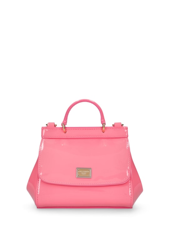 Dolce&Gabbana: Patent leather bag - Pink - kids-girls_0 | Luisa Via Roma