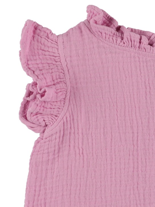 The New Society: Camisa de muselina de algodón - Púrpura Claro - kids-girls_1 | Luisa Via Roma