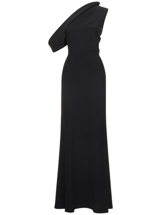 Alexander McQueen: Viscose blend dress - Black - women_0 | Luisa Via Roma
