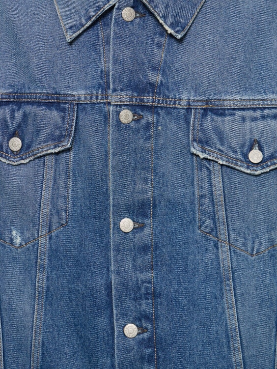 Acne Studios: Morris vintage oversized jacket - Mid Blue - men_1 | Luisa Via Roma