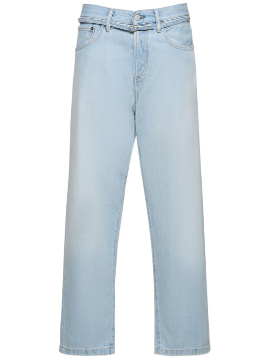 Acne Studios: Jeans aus Denim mit hoher Taille „1991“ - Hellblau - women_0 | Luisa Via Roma