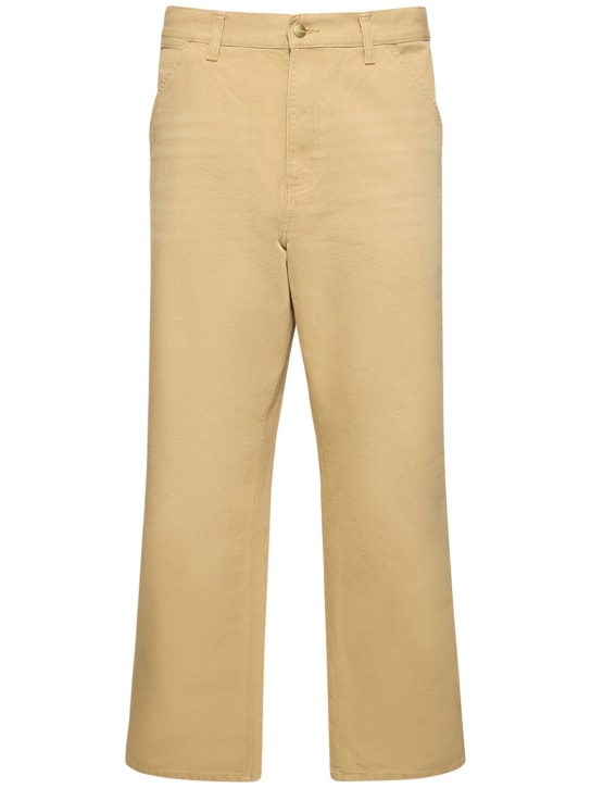 Carhartt WIP: Pantalones de algodón orgánico - Bourbon Aged - men_0 | Luisa Via Roma