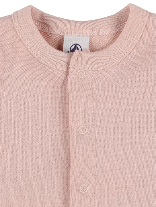 Petit Bateau: Cotton long sleeve t-shirt & pants - Pink - kids-girls_1 | Luisa Via Roma