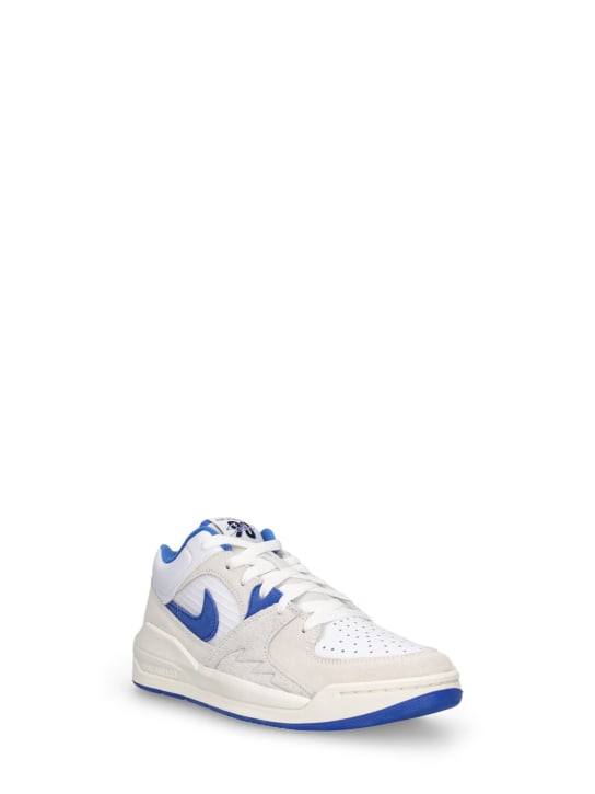 Nike: Jordan Stadium 90 sneakers - White/Blue - kids-boys_1 | Luisa Via Roma