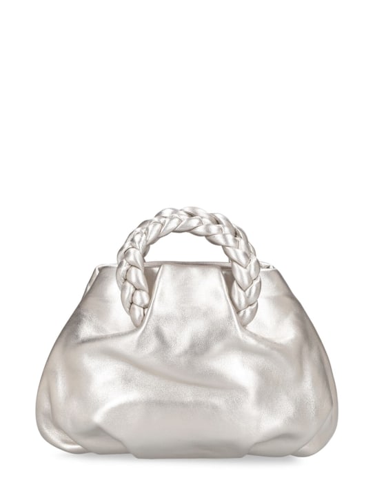 Hereu: LVR Exclusive Bombon metallic bag - Light Silver - women_0 | Luisa Via Roma