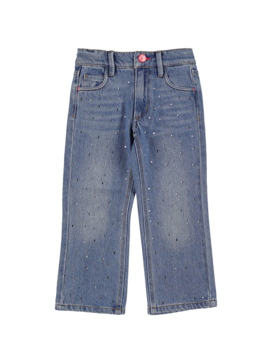 Billieblush: Jeans de denim con tachuelas - Denim - kids-girls_0 | Luisa Via Roma
