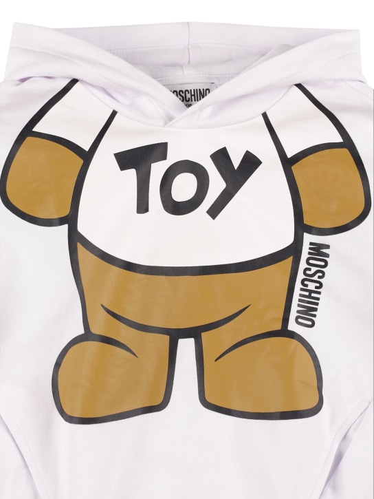 Moschino: Sweatshirt aus Baumwolle mit Kapuze - Weiß - kids-boys_1 | Luisa Via Roma