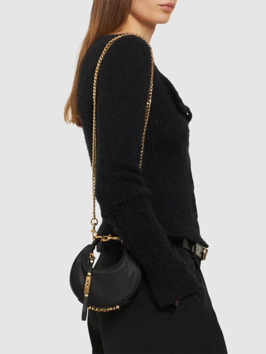 Moschino: Sac porté épaule en nylon à poches multiples - Noir - women_1 | Luisa Via Roma