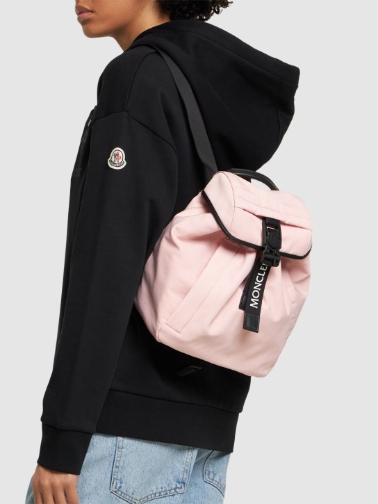 Moncler: Trick tech backpack - Bashful Blush - women_1 | Luisa Via Roma